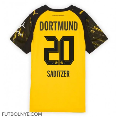 Camiseta Borussia Dortmund Marcel Sabitzer #20 Primera Equipación para mujer 2025-26 manga corta